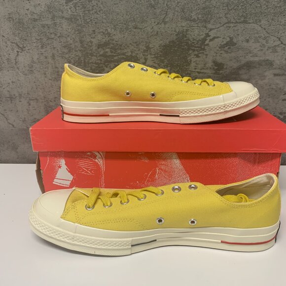 Converse Chuck Taylor Low Top Ox, Desert Gold/Navy/Gym Red, 11 Men/13 Women - Picture 3 of 6